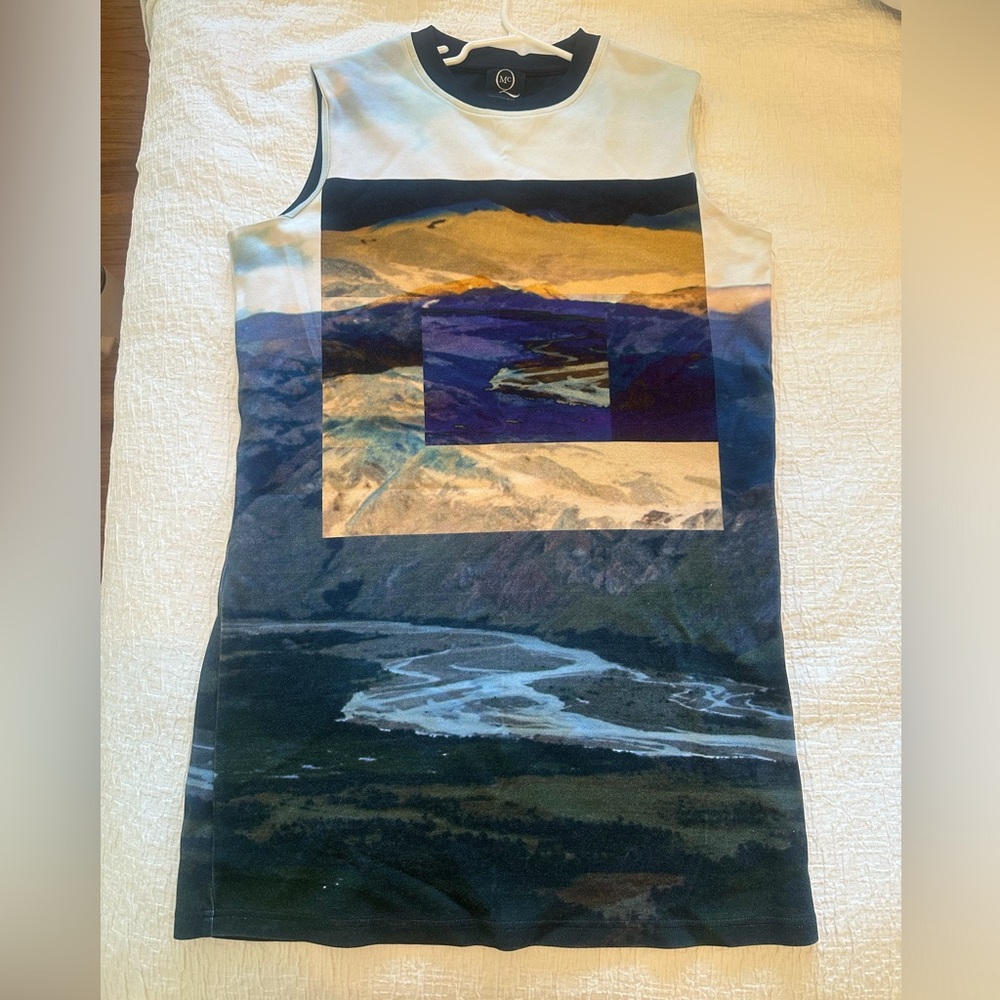 Alexander McQueen graphic Mini Dress